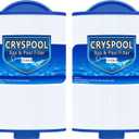 Cryspool 05015 Spa Filter Compatible with 5CH-35, PMAX50P4, PAS35P, Maax 104309, FC-0300, 35 Sq. Ft hot tub Filter Cartridge, 1 1/2" MPT, 2 Pack