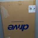 Drive Medical Deluxe 2-Button Folding Walker, Lightweight Walkers for Seniors and Adults, 350 lb. Weight Capacity, Silver (Standard, Silver)