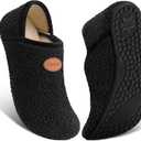 ATHMILE House Slippers for Women Men Indoor Barefoot Slippers Socks Furry Slip on House Shoes Cozy Comfy for Home Bedroom Travel Yoga, 12-13 Women/11-12 Men
