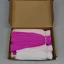 Crepe Paper Flowers Decoration for Wall, Flowers for Wedding Flower Backdrop Decor,Baby Shower,Birthday Party,Photo Backdrop,Archway Decor, Nursery Wall Decor (Rose Red+White+Pink;Set/6)