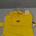 Lukovee Dog Raincoat, Adjustable Dog Rain Jacket with Clear Hooded Double Layer for Large Medium Small Dogs Puppies, Waterproof Rain Coat Poncho with Reflective Storage Pocket & Rim (Yellow, S)