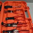 Orion Motor Tech Hose Clamp Pliers, Long Reach Wire Spring Hose Clamp Pliers Remover for Automotive Coolant Radiator Heater and Water Hose with Band Flat or Large Clamps (Red)