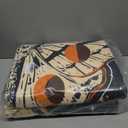 Washable Mystical Luna Moth Rugs Ultra Thin, Boho Moody Black Floral Aesthetic Living Room Rugs Vintage Hippie Celestial Aesthetic Bedroom Rug, Retro 6x9 Area Rug Carpet for Dining Room Dorm