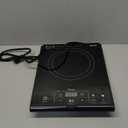 Mueller RapidTherm Portable Induction Cooktop, 1800W Hot Plate Electric Stove Top Burner. 8 Temp Levels, Auto-Off & Pot Detection, LED Display, Child Lock, 4 Programs, Burners for Cooking