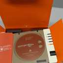 R300 CD Player Bluetooth Portable Desktop Retro CD Player for Home Fiber Output No Built-in Speaker White Gift (White)