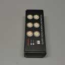 LED Puck Lights with Remote Control, Battery Operated Wireless Closet Light, Under Cabinet Lighting Stick on Tap Push Lights, Color Changing Under Counter Light for Kitchen, 6 Pack - Black