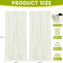 Wokceer Ivory Backdrop Curtain for Wedding Parties 10x10FT Photo Backdrop Drapes for Wedding Polyester for Photoshoot Baby Shower Birthday Party Curtains Background 2 Panels 5x10FT