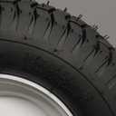 (2-Pack) 16x6.50-8 Pneumatic Tires on Rim - Universal Fit Lawn Mower and Yard Tractor Wheels - With Chevron Turf Treads - 3" Centered Hub and 3/4" Bushings - 396 lbs Max Weight Capacity