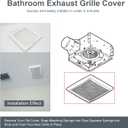 Thaekuns FGR300 Grille Cover for Broan-NuTone Roomside Series Bathroom Ventilation Fan
