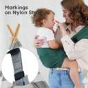 AUYEAZGO Toddler Carrier, Baby Sling Carrier - Premium Cotton, Large Seat & Back Support, with Large Pocket, One Size Fits Most, Ideal for 6-48 Months (16-44 lbs), Beige, Regular Fits Up to 4XL