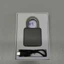 eLinkSmart Fingerprint Gym Locker Lock, Keyless Biometric Padlock, Weatherproof Electronic Digital Bluetooth App Smart Combo Pad Lock for Outdoor Fence Gate School Locker Storage Pool Shed - Black