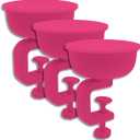 Spill-Proof Baby Bowl with Secure Clip, Lid for Travel, BPA-Free, Dishwasher & Microwave Safe, Non-Toxic Baby Feeding Solution | 3-Pack (Pink)