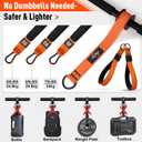 No Weights Needed Forearm Strengthener & Wrist Roller with Adjustable Resistance Bands, 2-in-1 Handle & Door Anchor for Forearm Strength Training, Ideal for Grip Strength, Chest, Core Workout