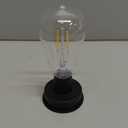 Balana LED Solar Panel Lantern Lid Lights, Solar Lights Replacement Top,Replacement Solar Light Parts Top with Bulb(Size:7cm), Black