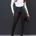 Women's Black Faux Leather Shorts High Waist Sexy Stretch Mini Booty Hot Shorts (Black, S)