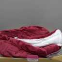 Heated Blanket Electric Throw, 50" x 60" Heating Blanket with 5 Levels & 10 Hours Auto Off, Extremely Soft Flannel Warm Blanket Gifts Over-Heat Protection, ETL Certified Machine Washable (
Rose Red & White)