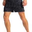Soothfeel Men's Running Shorts with Zipper Pockets 9"/ 7"/ 5" Lightweight Quick Dry Basketball Gym Workout Athletic Shorts (Black, M)