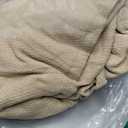 Bedsure GentleSoft 100% Cotton Large Blanket Oversized King for Bed 120x94 inches - Breathable Soft Cozy Herringbone Woven Blanket for Summer, Couch Cover, Light Brown