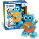 Learning Resources Tock The Learning Clock - Teaching Clocks for Kids, Teacher Classroom Must Haves, Montessori Activities, Math Manipulatives, Time Flash Cards, Gifts for Boys and Girls