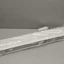 Allesin Faux Wood Blinds 2 inch Slat Cordless Design Room Darkening Blinds for Indoor Windows Easy to Install & Durable Horizontal Windows Blinds Inside/Outside Mount,22" W x 64" L, Pearl White