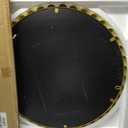 WAMIRRO 24"x24" Large Decorative Gold Mirror Luxury Living Room Round Ornate Mirorrs for Entryway Firplace Mantel Hallway