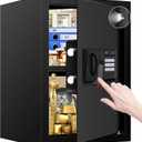 3.4 Cuft Large Fire Proof Safe for Home Documents, Digital Security Safety Box with Electronic Keypad and Keys, Anti-Theft Fire Safes for Home, Fireproof Box for Money Firearm Medicine Valuables