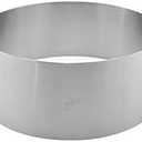 Ateco Round Cake Ring Dessert Mold, 3" High x 7.875" Diameter, Stainless Steel