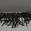 Zoestar Cowgirl Fringe Belt Leather Black Waist Tassel Belts Rave Accessories for Women