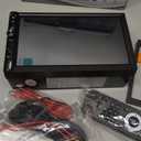 Wireless 7 Inch Double Din Car Stereo with Apple Carplay,HD 1024 * 600 Touch Screen,FM Car Radio Receiver with Bluetooth 5.1 Hands-Free,GPS Navigation,Backup Camera,Android Auto,USB/AUX/TF/SWC/EQ