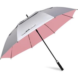 G4Free 47/54/62/68 Inch UV Protection Golf Umbrella Auto Open Vented Double Canopy Oversize Extra Large Windproof Sun Rain Umbrellas