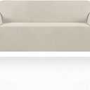 PrinceDeco Stretch Sofa Cover Slipcover Couch Covers for 3 Cushion Couch Furniture Protector Sofa Covers with Non Slip Elastic Bottom Dogs Pet Friendly Fitted (Sofa, Island Fossi)