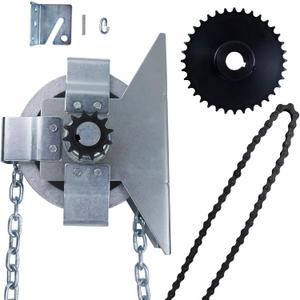 LAJIAOZ Garage Door Jackshaft Chain Hoist - 3:1 Reduced Drive Heavy Duty Hoist for Roll Up Doors and Jackshaft Garage Door Openers