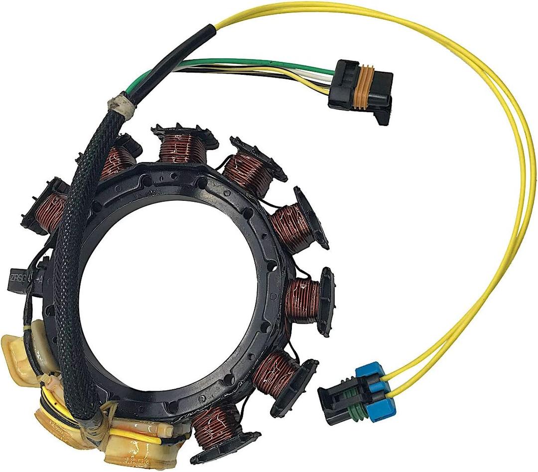 Jetunit Stator For Mercury 174-2387 398-852387T7 Outboard 25 30 40 50 60 HP 4-Stroke 2/3/4 Cylinder 16-Amp 4-Pin Connector