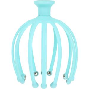 FRCOLOR Scalp Massager Handheld Octopus Head Massager 8 Fingers Design Head Scratcher Tool Stress Relax Reduction in The Office Home Spa Father's Day and Mother's Day Gifts