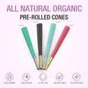 Pre-Rolled Cones | Cones 50 Pack(white) | Burn Slow and Even | Cones rolling paper (Gold and Silver)