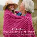 Bedsure GentleSoft Hot Pink Blanket for Couch - Cozy Soft Blankets for Women, Cute Small Throws for Girls, 50x60 Inches