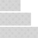Kitchen Rugs Sets of 3 Non Slip Washable Grey Kitchen Mats for Floor 3 Piece Set Kitchen Rug Set Runner Rugs Absorbent for Hallways Home Party Decoration