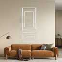 1 Set Peel and Stick Wall Molding Kit - Inner and Outer Layers Style Accent Wall Molding, Ready-to-Assemble Pre Made Wainscoting Wall Panel for Home Décor (Premium Textured Finish)