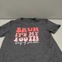 100th Day of School Shirt Women Bruh Happy 100 Days of School Tshirt Teacher Shirts Casual Celebration Tie Dye Tee Top Grey, XL