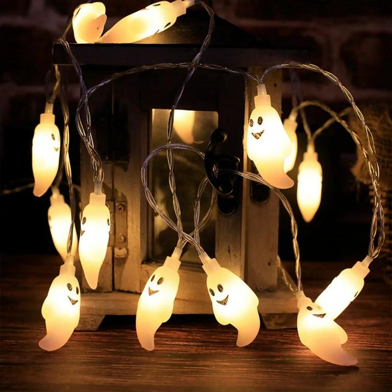 Halloween Decoration Lights, 20 LED Spectre String Lights with Battery Operated, Halloween Window Light for Outdoor Indoor Home Party Decor