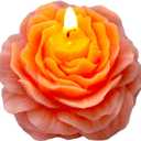 MTLEE Peony Flower Shape Candles for Women 4 Wick Soy Wax Decorative for Mom Gift Handmade Aesthetic Scented Floral Candle for Bedroom Home Wedding Mother's Day Friends Family
