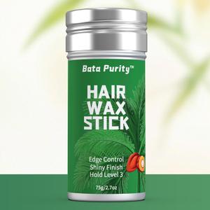 Hair Wax Stick for Strong Hold & Flyaway Control - Edge Control Slick Back & Frizz-Free Styling Gel for Women, Men, Teen Girls & Kids - Natural Beeswax Smoothing Stick Wax for All Hair Types (2.7 Oz)