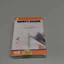 2 x Double Edge Safety Razor, Single Blade Razors for Men and Women, with 10 Stainless Steel Safety Razor Blades, Smooth and Close Wet Shaving, Plastic Free, Blue