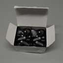 Stainless Steel Broom Holder, Heavy Duty, Rust Resistant, 4 Gripper Positions with 4 Hooks, Black