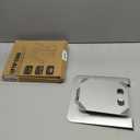 Foldable Laptop Stand, Height Adjustable Ergonomic Computer Stand for Desk, Aluminum Portable Laptop Riser Holder Notebook Mount Compatible with MacBook Pro Air, HP, Dell 10-16" (Silver)