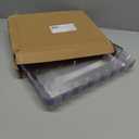 Aya's Cutlery Kingdom 100 White and Gold Plastic Plates for Thanksgiving Dinner - Fancy Plate for Party - 50 (10") Dinner and 50 (7.5") Salad Plates - Heavy Duty, Elegant Disposable Tableware Set