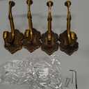 Kingyuan Vintage Coat Hooks Wall Mount 4PCS,Vintage Decorative Hook,High-Grade Aluminum Alloy Material,Rustproof & Durable for Hanging Coats, Towels, Keys & Purses in Entryway,Bathroom, Kitchen