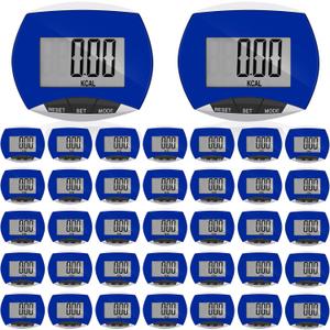 Weewooday Pedometer for Walking Steps and Miles Simple Pedometer Clip on with Large Digital Display Portable LCD Step Counter Bulk Gift for Women Men Adults