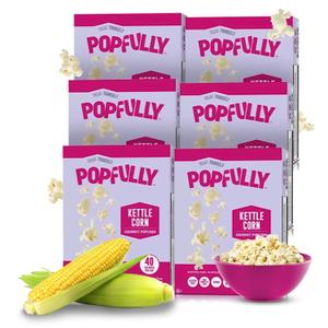 POPFULLY Kettle Microwave Popcorn - Sweet & Salty Perfection, Bulk Case for Movie Snacking - 18-Pack (2.82 Ounce (Pack of 18)) BBD: 

12/23/26