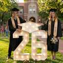 Graduation Decorations 2026 Party Numbers: 4.5FT Graduation Decorations Class of 2026 - Large Marquee Numbers 26 for Kindergarten Preschool High School